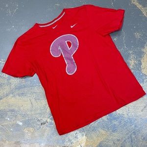Nike Philadelphia Phillies Shirt 430415-65N XL Red MLB Baseball